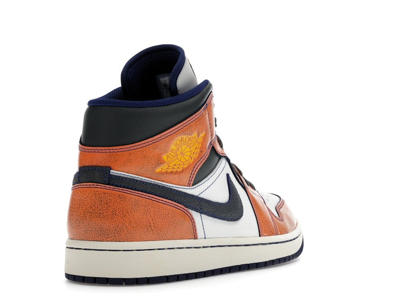 Jordan 1 Mid SE Summit White Crimson Bliss Deep Royal Blue Iron Grey