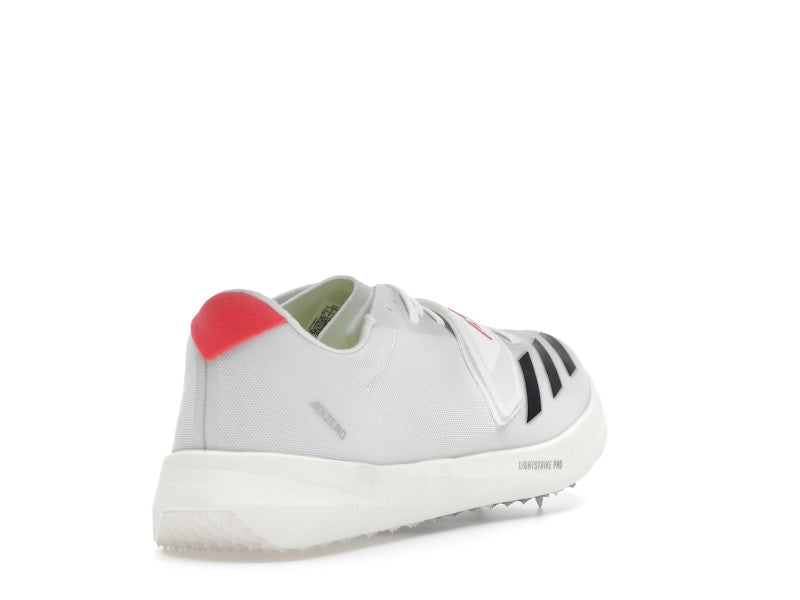 adidas Adizero TJ/PV Track and Field Cloud White Core Black Lucid Red