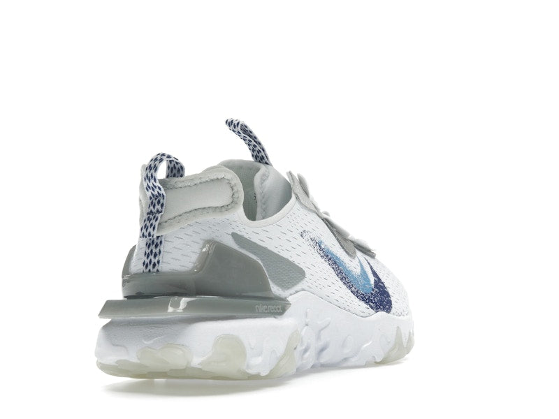 Nike React Vision White Double Blue Swoosh