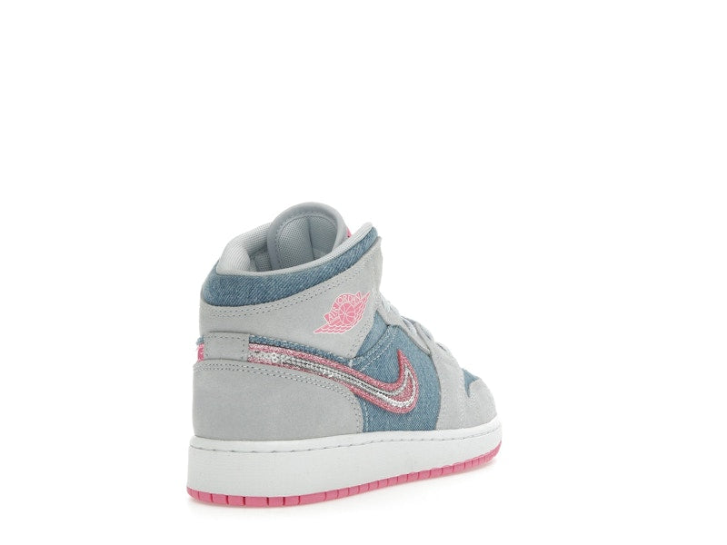 Jordan 1 Mid Denim Sequin (GS)