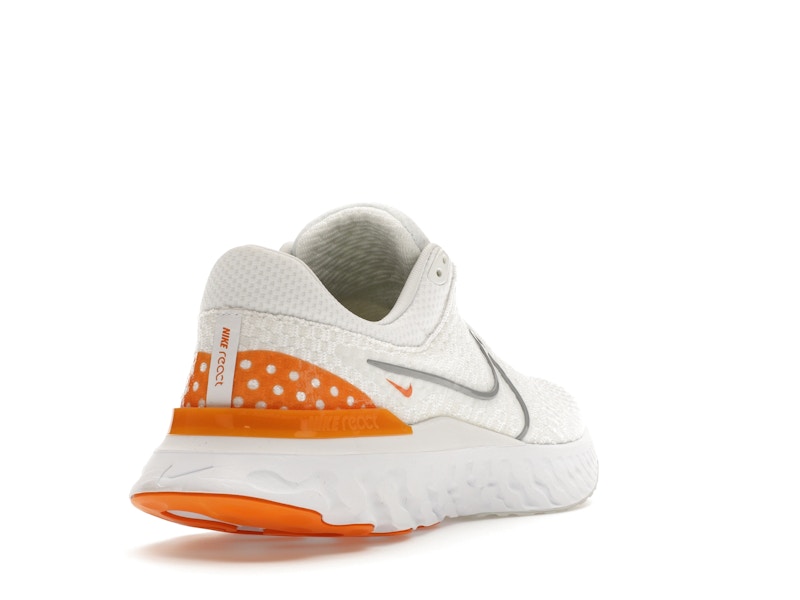 Nike React Infinity Run Flyknit 3 White Grey Kumquat