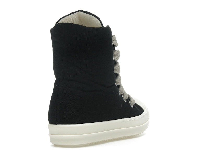 Rick Owens DRKSHDW Hollywood Jumbo Lace Puffer High Top Black Milk