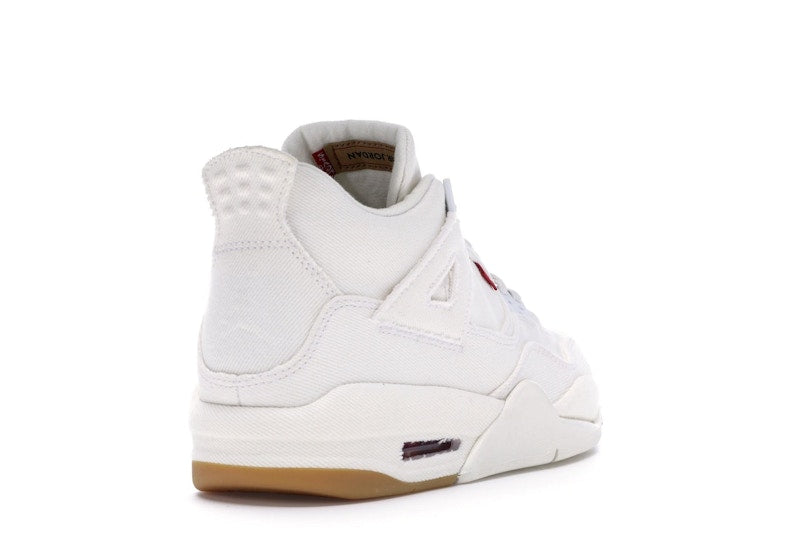 Jordan 4 Retro Levi's White (GS) (Blank Tag)