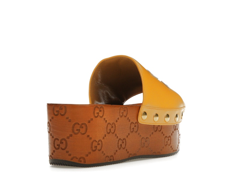 Gucci x Adidas GG Clog Yellow (Women's)