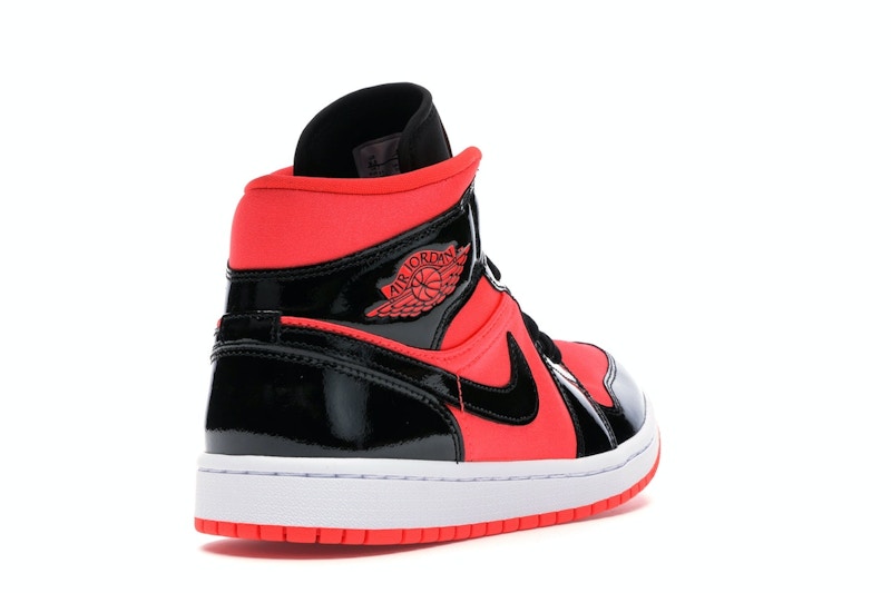 Jordan 1 Mid Hot Punch Black (Women's)
