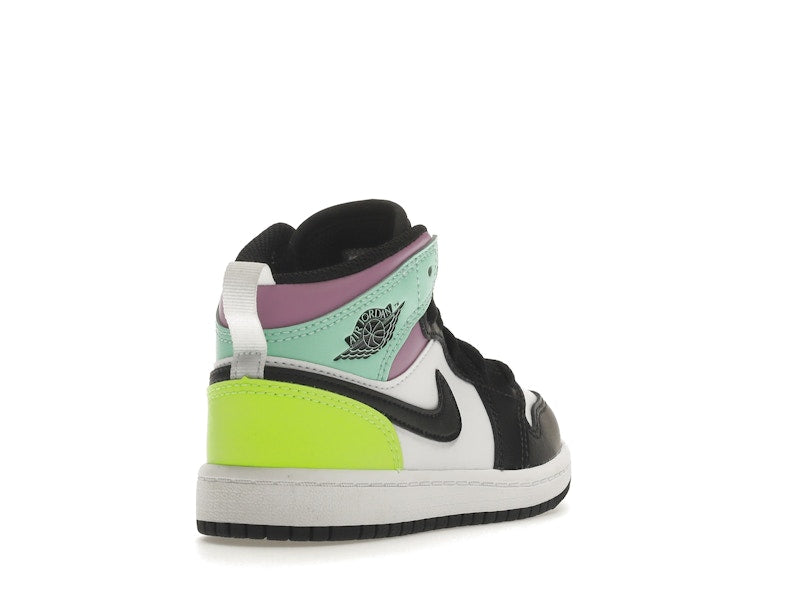 Jordan 1 Mid Pastel Black Toe (PS)