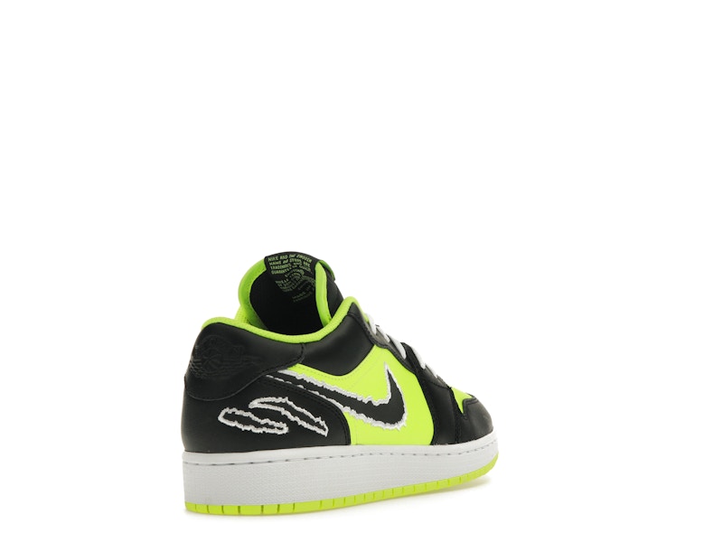 Jordan 1 Low SE Black Cat Volt (GS)