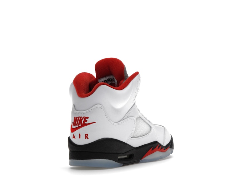 Jordan 5 Retro Fire Red Silver Tongue (2020) (GS)