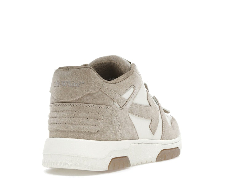 OFF-WHITE Out Of Office OOO Low Tops Beige Natural Suede