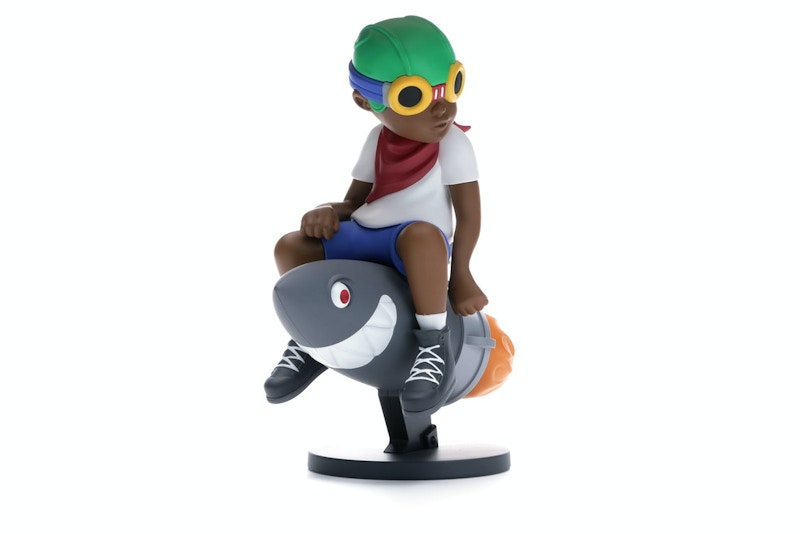 Hebru Brantley x Billionaire Boys Club x Bait Beyond The Beyond Fly Boy Figure 9 Inches White/Multi
