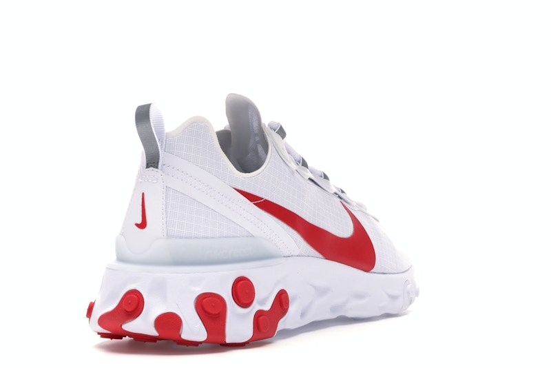 Nike React Element 55 White Red