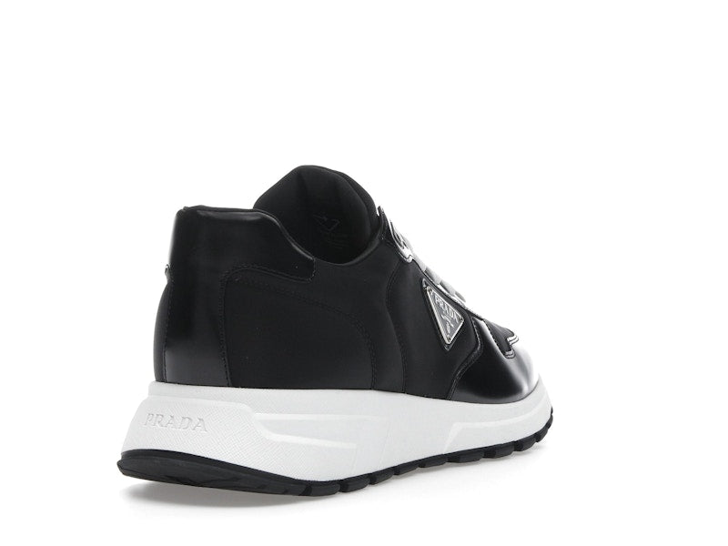 Prada PRAX 01 Sneakers Re-Nylon Brushed Leather Black White