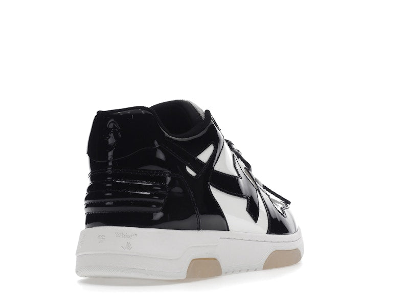 OFF-WHITE Out Of Office OOO Low Tops Patent Black White
