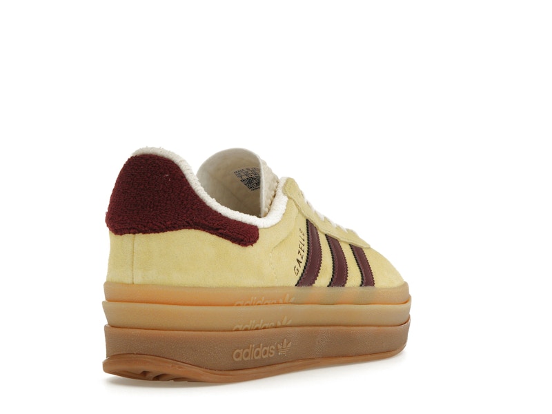 adidas Gazelle Bold Almost Yellow Maroon (Women's)