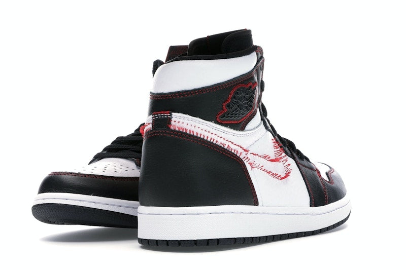 Jordan 1 Retro High Defiant White Black Gym Red