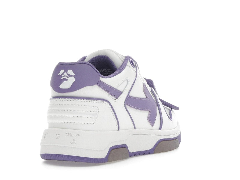 OFF-WHITE Out Of Office OOO Low Tops Outlined White Lilac Purple (Women's)