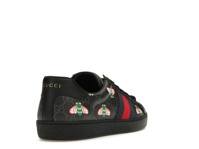 Gucci Ace Bee Print Black