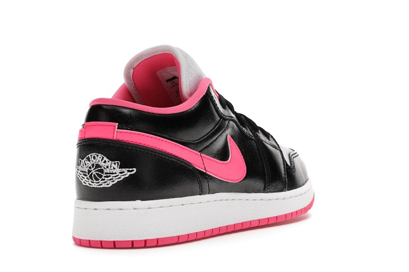 Jordan 1 Low Black White Hyper Pink (GS)