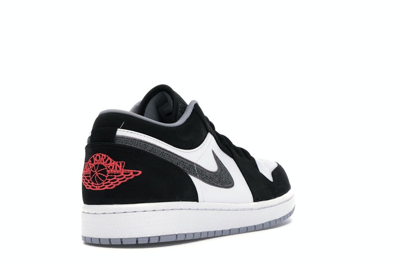 Jordan 1 Low Black White Wolf Grey Infrared 23