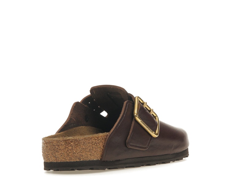 Birkenstock Boston Bold Leather Roast Brown