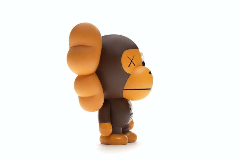 KAWS Bape Dissected Baby Milo Vinyl Figure Brown