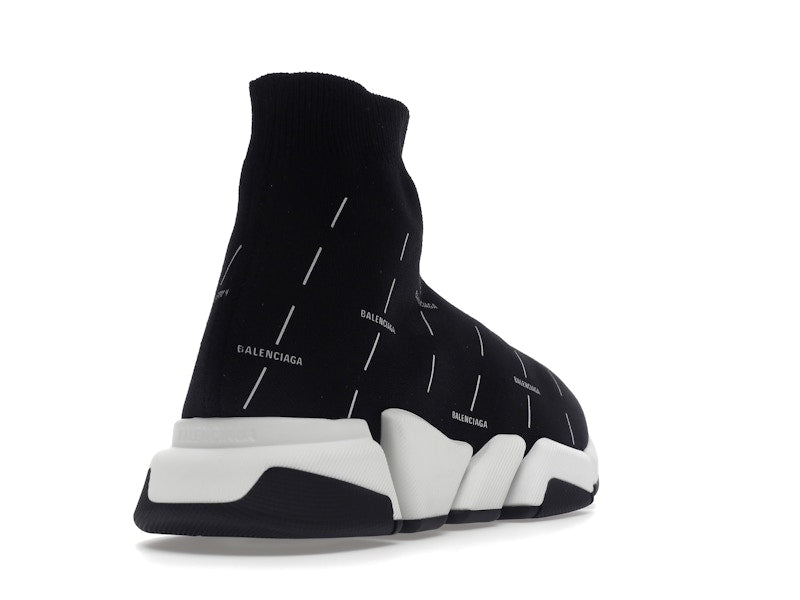 Balenciaga Speed 2.0 Black White Logo