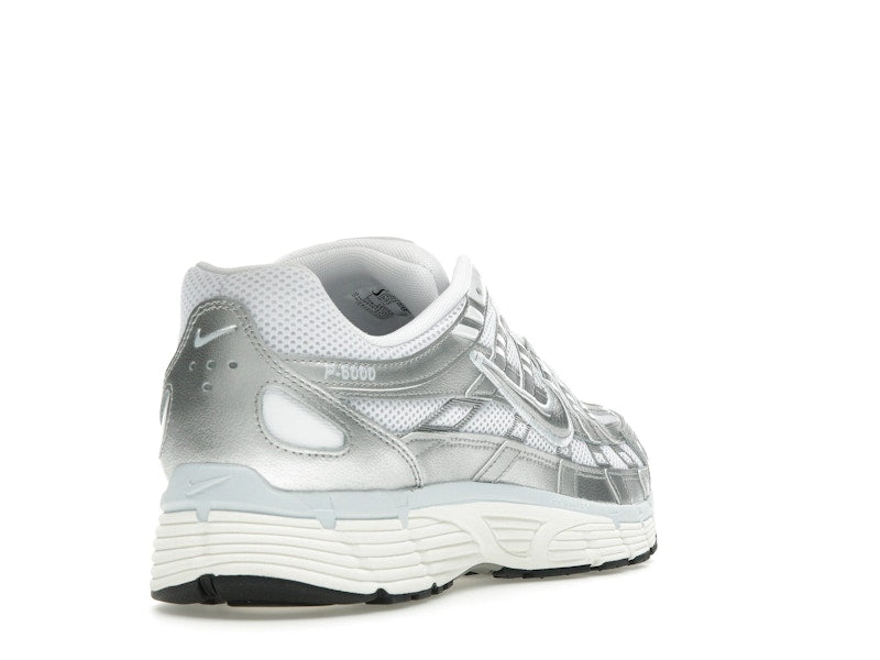Nike P-6000 White Blue Tint Sail Metallic Silver (Women's)