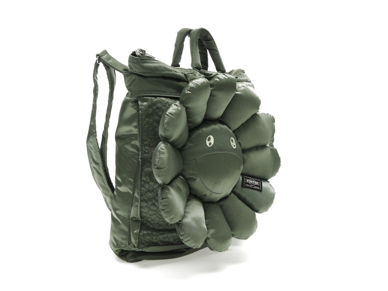 Takashi Murakami x PORTER 2Way Helmet Bag Sage Green