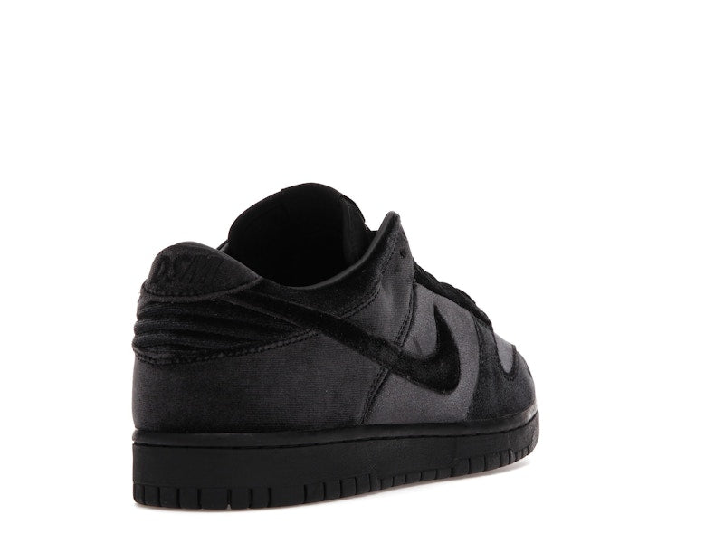 Nike Dunk Low Dover Street Market Triple Black Velvet
