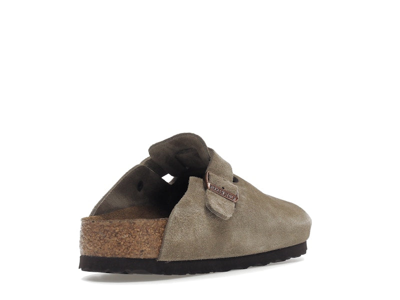 Birkenstock Boston Soft Footbed Suede Taupe