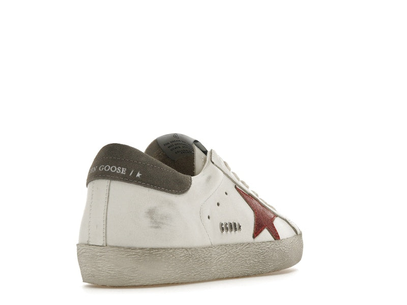 Golden Goose Super-Star White Red Grey