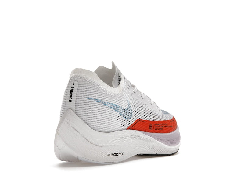 Nike ZoomX Vaporfly Next% 2 White Laser Blue Rush Orange