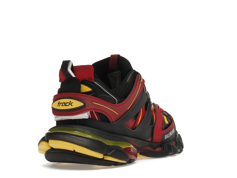 Balenciaga Track Trainers Burgundy Black
