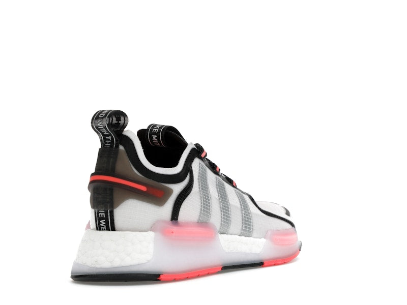 adidas NMD R1 V3 White Matte Silver Crimson