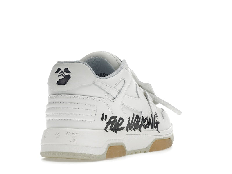 OFF-WHITE Out Of Office OOO Low Tops For Walking White Black