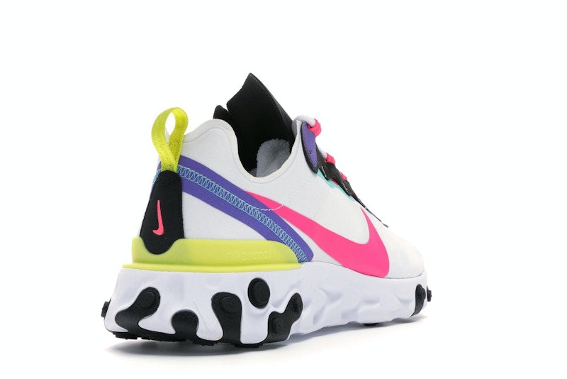 Nike React Element 55 White Psychic Purple Hyper Pink