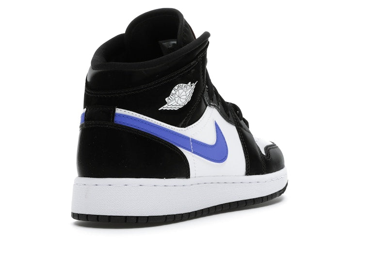 Jordan 1 Mid Black Racer Blue White (GS)