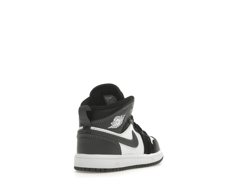 Jordan 1 Mid Black White Iron Grey (PS)