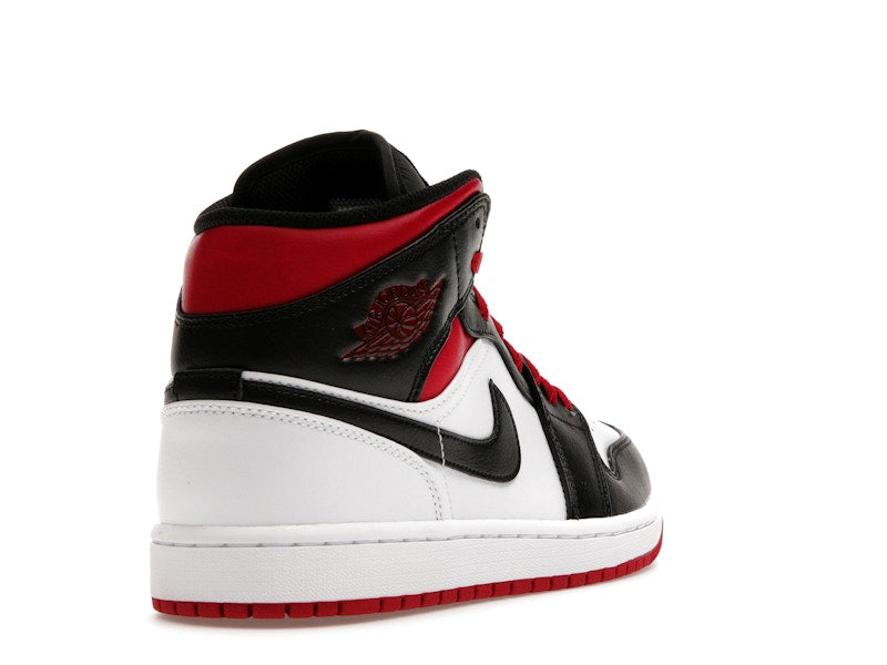 Jordan 1 Mid Gym Red Black Toe