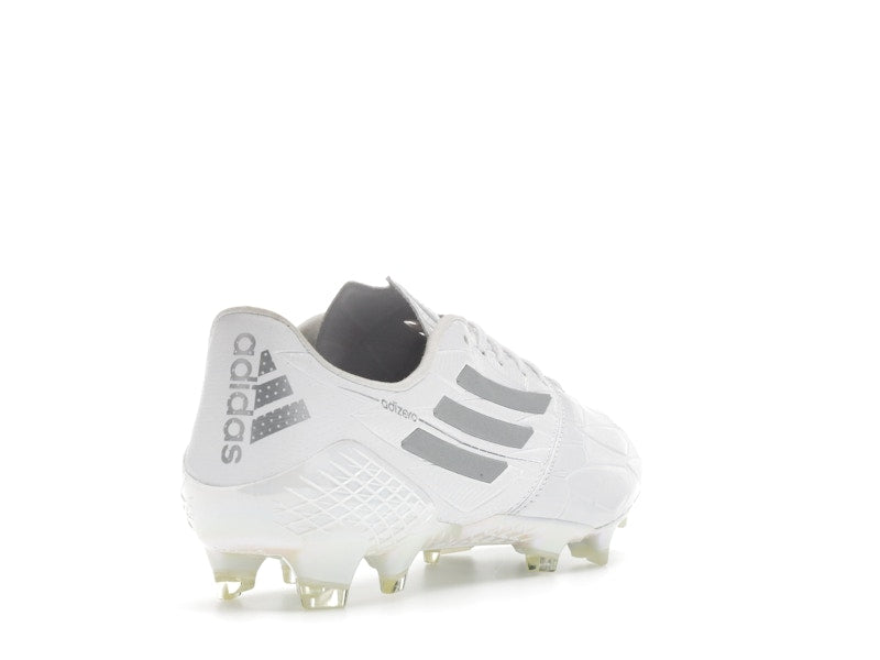 adidas Adizero F50 4 Leather FG White Silver Metallic