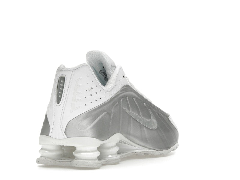 Nike Shox R4 White Bright Crimson Metallic Silver