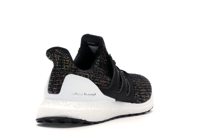 adidas Ultra Boost 4.0 Black Multi-Color White Heel Cage