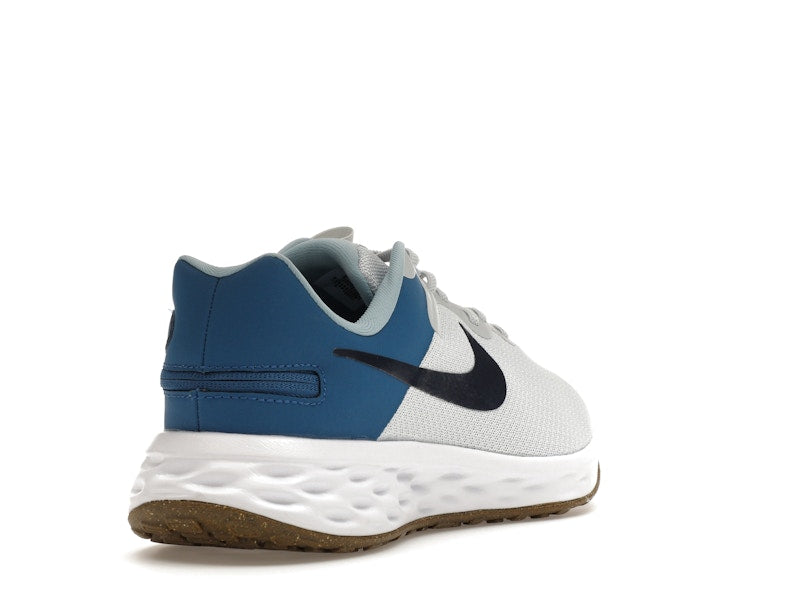 Nike Revolution 6 FlyEase Next Nature Pure Platinum Dark Marina Blue