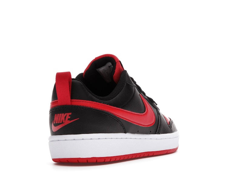 Nike Court Borough Low 2 Black University Red (GS)