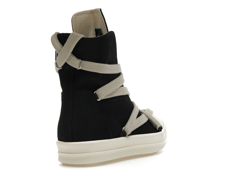 Rick Owens DRKSHDW Hexa High Black Pearl Milk Fat Lace