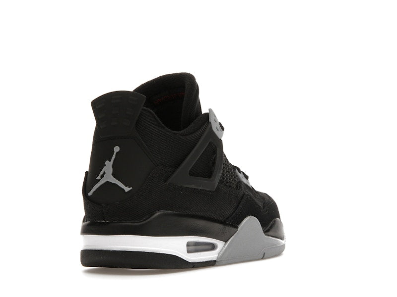 Jordan 4 Retro Black Canvas (GS)