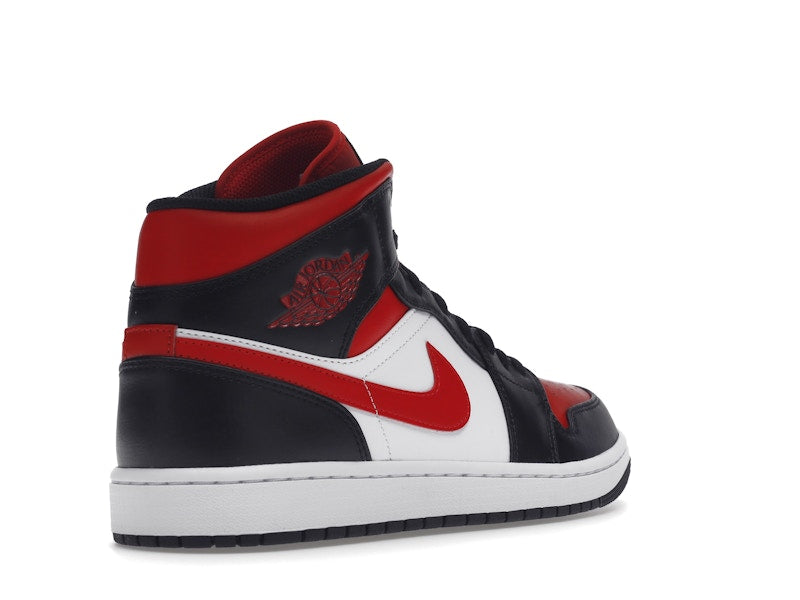 Jordan 1 Mid White Black Red (2022)