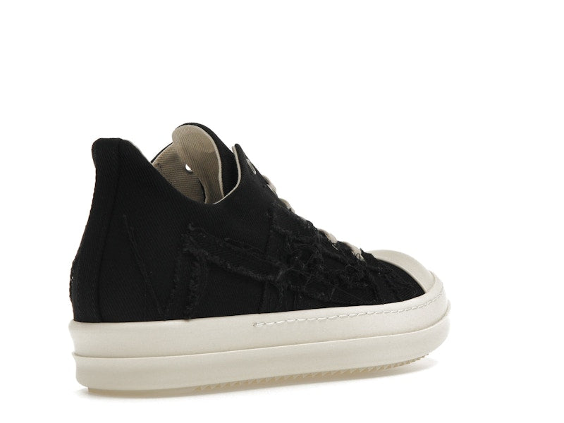 Rick Owens DRKSHDW Slashed Low Sneaks Black Milk