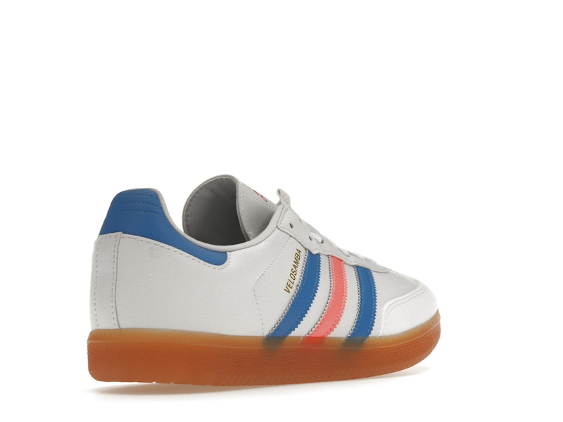 adidas Velosamba Vegan Cloud White Turbo Blue Rush