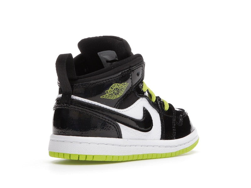 Jordan 1 Mid Black Cyber Mystic Green (TD)